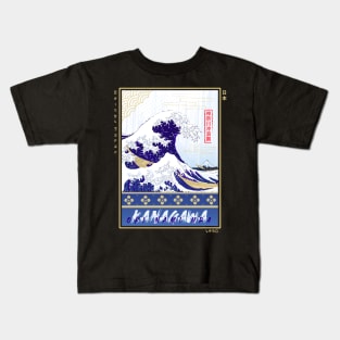 kanagawa Ukiyo-e Kids T-Shirt